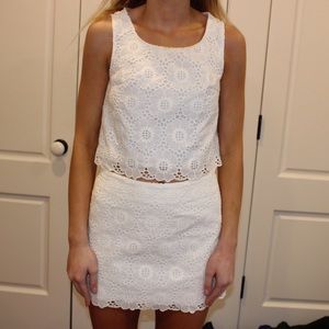 White Lilly Pulitzer skirt set